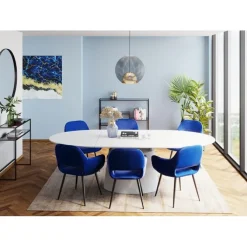 Chaise a. acc. San Francisco bleu