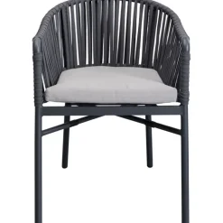 Chaise a. acc. Santanyi gris foncé