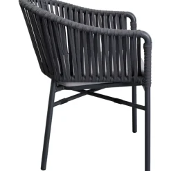 Chaise a. acc. Santanyi gris foncé
