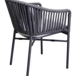 Chaise a. acc. Santanyi gris foncé