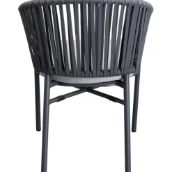 Chaise a. acc. Santanyi gris foncé