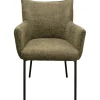 Chaise a. acc. Selma vert olive