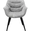 Chaise a. acc. Thelma mélange gris
