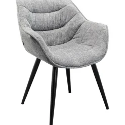 Chaise a. acc. Thelma mélange gris