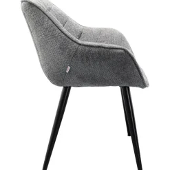Chaise a. acc. Thelma mélange gris