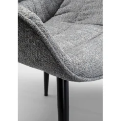 Chaise a. acc. Thelma mélange gris