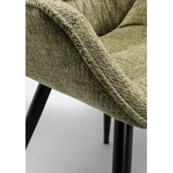 Chaise a. acc. Thelma mélange vert