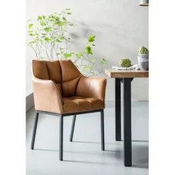 Chaise a. acc. Thinktank marron