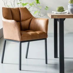 Chaise a. acc. Thinktank marron