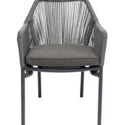 Chaise a. acc.Wave gris