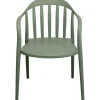 Chaise a.acc. Flores gris vert