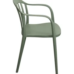 Chaise a.acc. Flores gris vert