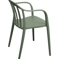 Chaise a.acc. Flores gris vert