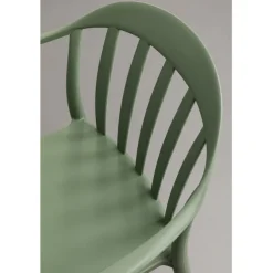 Chaise a.acc. Flores gris vert