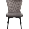 Chaise Black Marshall velours gris