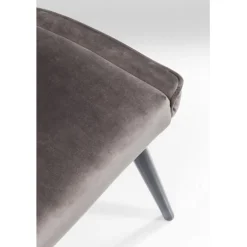Chaise Black Marshall velours gris