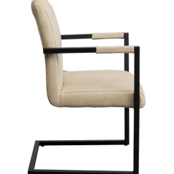 Chaise cantilever Thamos beige
