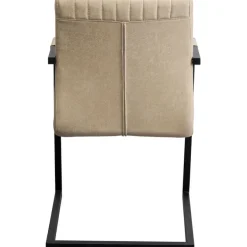 Chaise cantilever Thamos beige