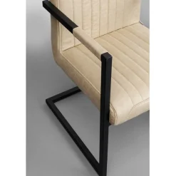 Chaise cantilever Thamos beige