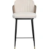 Chaise de bar Hojas beige
