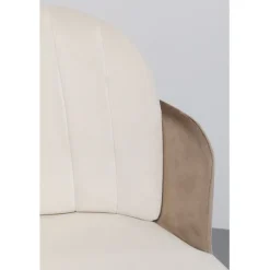 Chaise de bar Hojas beige