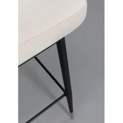 Chaise de bar Hojas beige