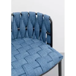 Chaise de bar Saluti bleu 77cm