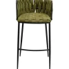 Chaise de bar Saluti vert foncé 77cm