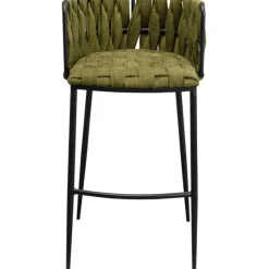 Chaise de bar Saluti vert foncé 77cm