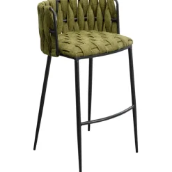 Chaise de bar Saluti vert foncé 77cm