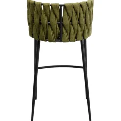 Chaise de bar Saluti vert foncé 77cm