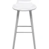 Chaise de bar York blanc 75cm