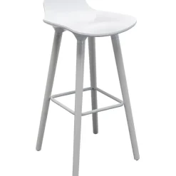 Chaise de bar York blanc 75cm