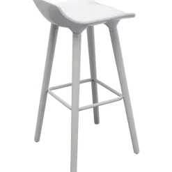Chaise de bar York blanc 75cm