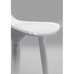 Chaise de bar York blanc 75cm