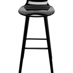 Chaise de bar York noir 75cm
