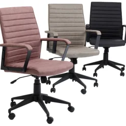 Chaise de bureau Labora dossier bas pebble