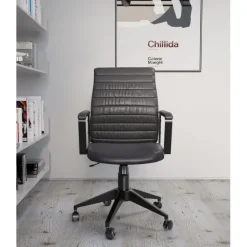 Chaise de bureau Labora dossier bas noir