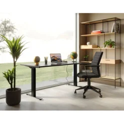 Chaise de bureau Labora dossier bas noir