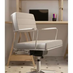 Chaise de bureau pivotante Dottore gris