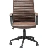 Chaise de bureau pivotante Labora marron