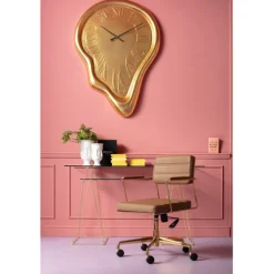 Chaise de bureau pivotante Dottore marron