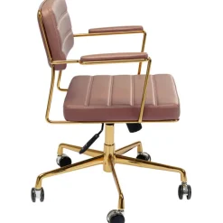 Chaise de bureau pivotante Dottore marron