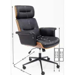 Chaise de bureau pivotante Check Out