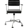 Chaise de bureau pivotante Dottore noir