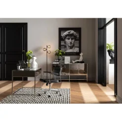 Chaise de bureau pivotante Dottore noir
