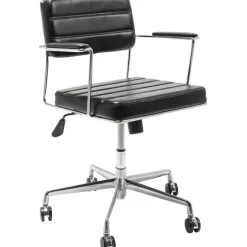 Chaise de bureau pivotante Dottore noir