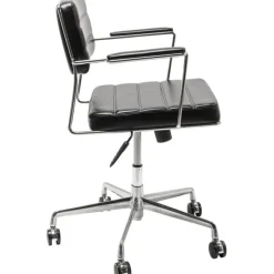 Chaise de bureau pivotante Dottore noir