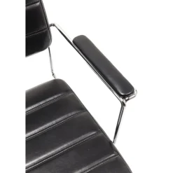 Chaise de bureau pivotante Dottore noir