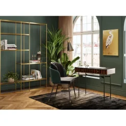 Chaise Hojas gris